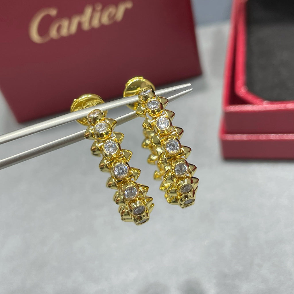 [LORA] CLASH FULL DIAMOND MEDIUM EARRINGS