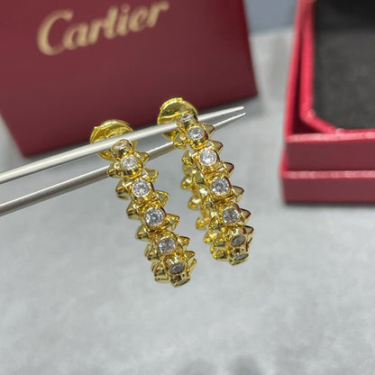 [LORA] CLASH FULL DIAMOND MEDIUM EARRINGS