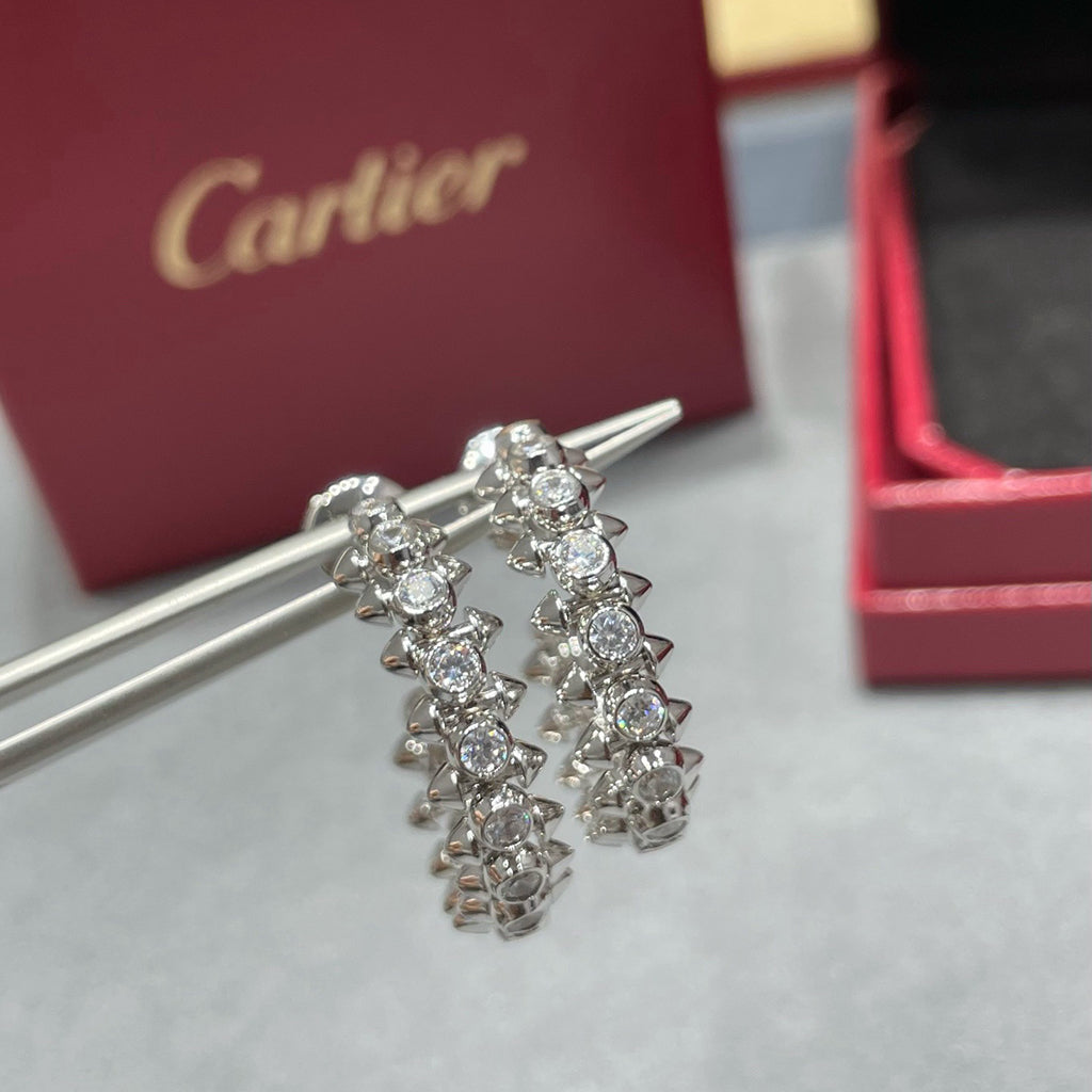 [LORA] CLASH FULL DIAMOND MEDIUM EARRINGS