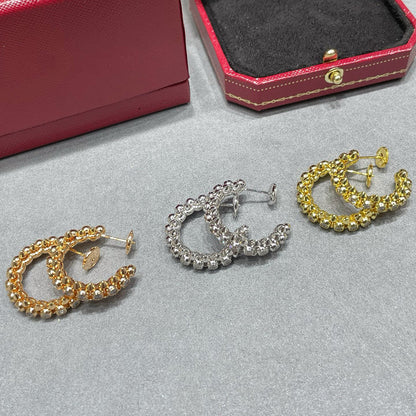 [LORA] CLASH FULL DIAMOND MEDIUM EARRINGS