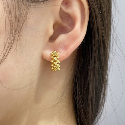 [LORA] CLASH MINI HOOP EARRINGS