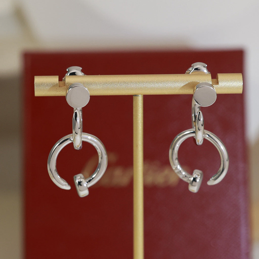 [LORA] JUSTE NO DIAMOND DOUBLE EARRINGS