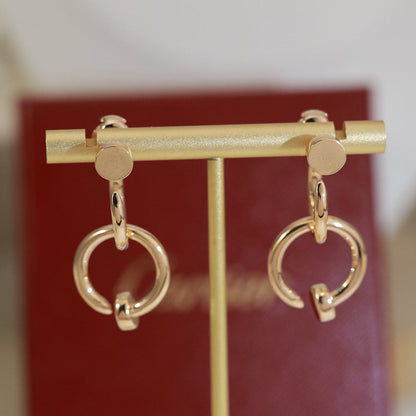 [LORA] JUSTE NO DIAMOND DOUBLE EARRINGS
