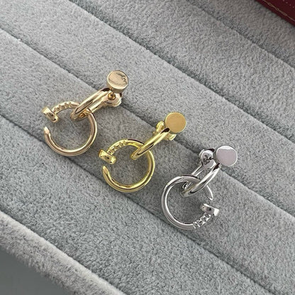 [LORA] JUSTE NO DIAMOND DOUBLE EARRINGS