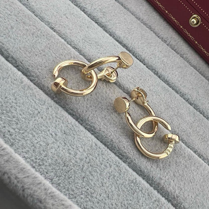 [LORA] JUSTE NO DIAMOND DOUBLE EARRINGS