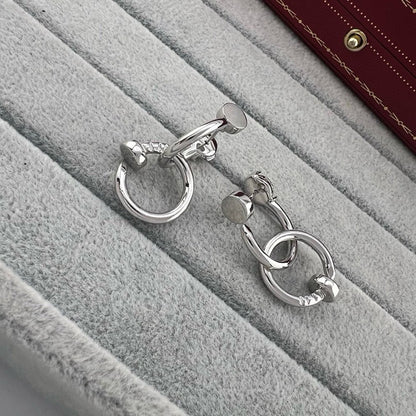 [LORA] JUSTE NO DIAMOND DOUBLE EARRINGS