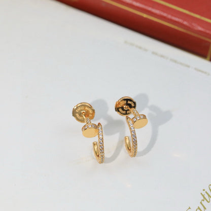 [LORA] JUSTE FULL DIAMOND DOUBLE EARRINGS