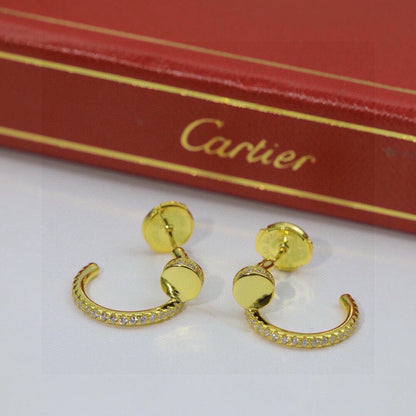 [LORA] JUSTE FULL DIAMOND DOUBLE EARRINGS