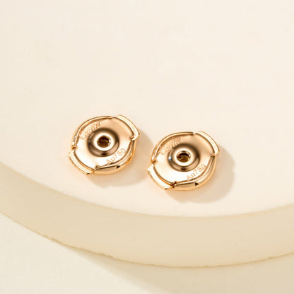 [LORA] JUSTE HALF DIAMOND DOUBLE EARRINGS