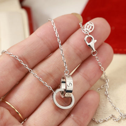 [LORA] LOVE DOUBLE RING NECKLACE