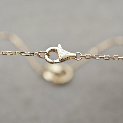 [LORA] LOVE DOUBLE RING HALF DIAMOND NECKLACE