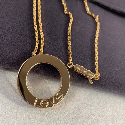 [LORA] LOVE NECKLACE 16MM 3 DIAMONDS