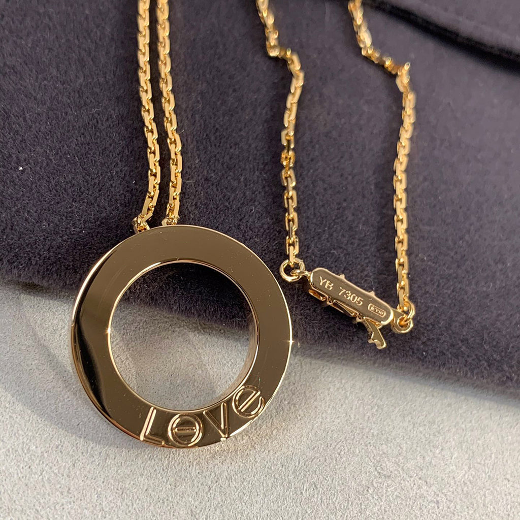 [Lora] LOVE NECKLACE 16MM 3 DIAMONDS