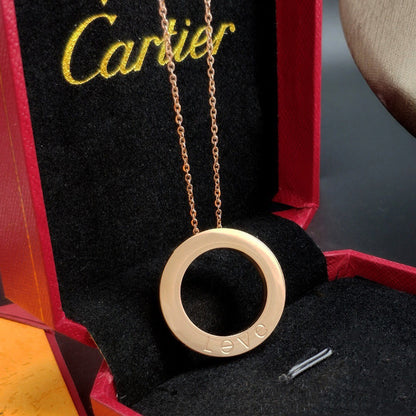 [LORA] LOVE NECKLACE 16MM 3 DIAMONDS