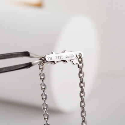 [LORA] LOVE NECKLACE 16MM  FULL DIAMOND