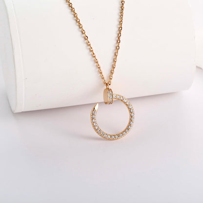 [LORA] JUSTE NECKLACE FULL DIAMOND