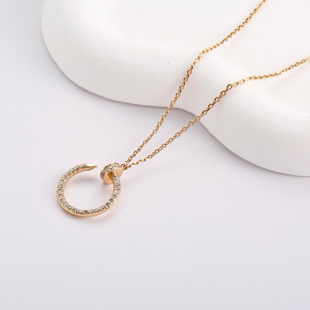 [LORA] JUSTE NECKLACE FULL DIAMOND