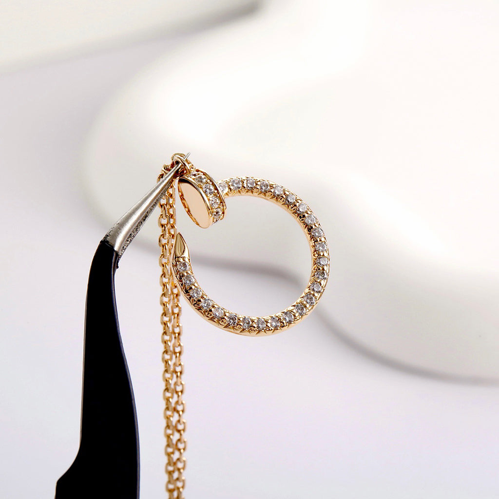 [LORA] JUSTE NECKLACE FULL DIAMOND