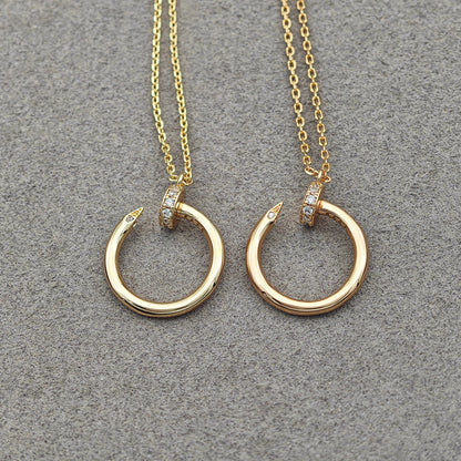 [LORA] JUSTE NECKLACE HALF DIAMOND