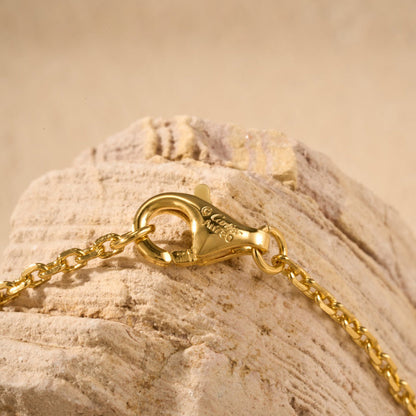 [LORA] JUSTE NECKLACE HALF DIAMOND