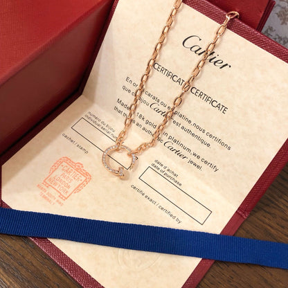 [LORA] JUSTE NECKLACE FULL DIAMONDS