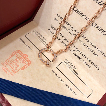 [LORA] JUSTE NECKLACE FULL DIAMONDS