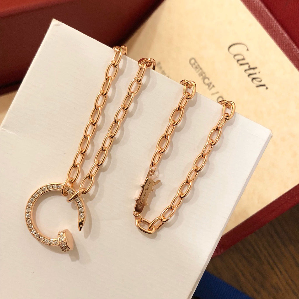 [LORA] JUSTE NECKLACE FULL DIAMONDS