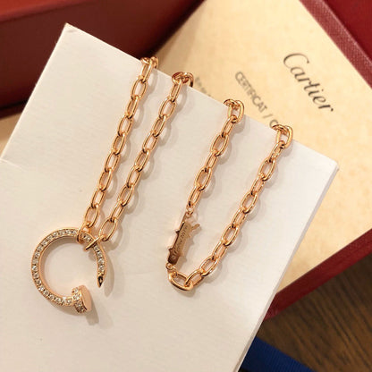 [LORA] JUSTE NECKLACE FULL DIAMONDS