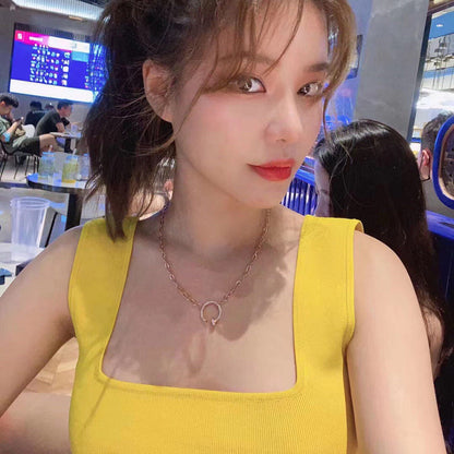 [LORA] JUSTE NECKLACE FULL DIAMONDS