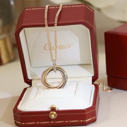 [LORA] TRINITY MEDIUM  DIAMONDS NECKLACE
