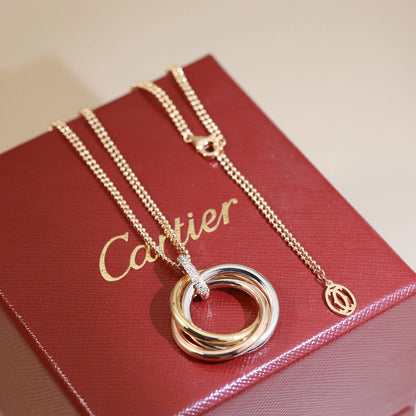 [LORA] TRINITY MEDIUM  DIAMONDS NECKLACE