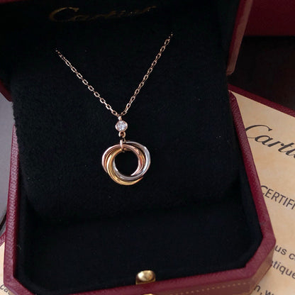 [LORA] TRINITY  NECKLACE 1 DIAMOND