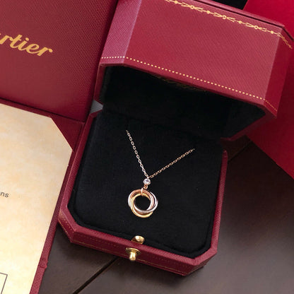 [LORA] TRINITY  NECKLACE 1 DIAMOND