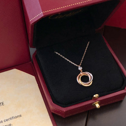 [LORA] TRINITY  NECKLACE 1 DIAMOND