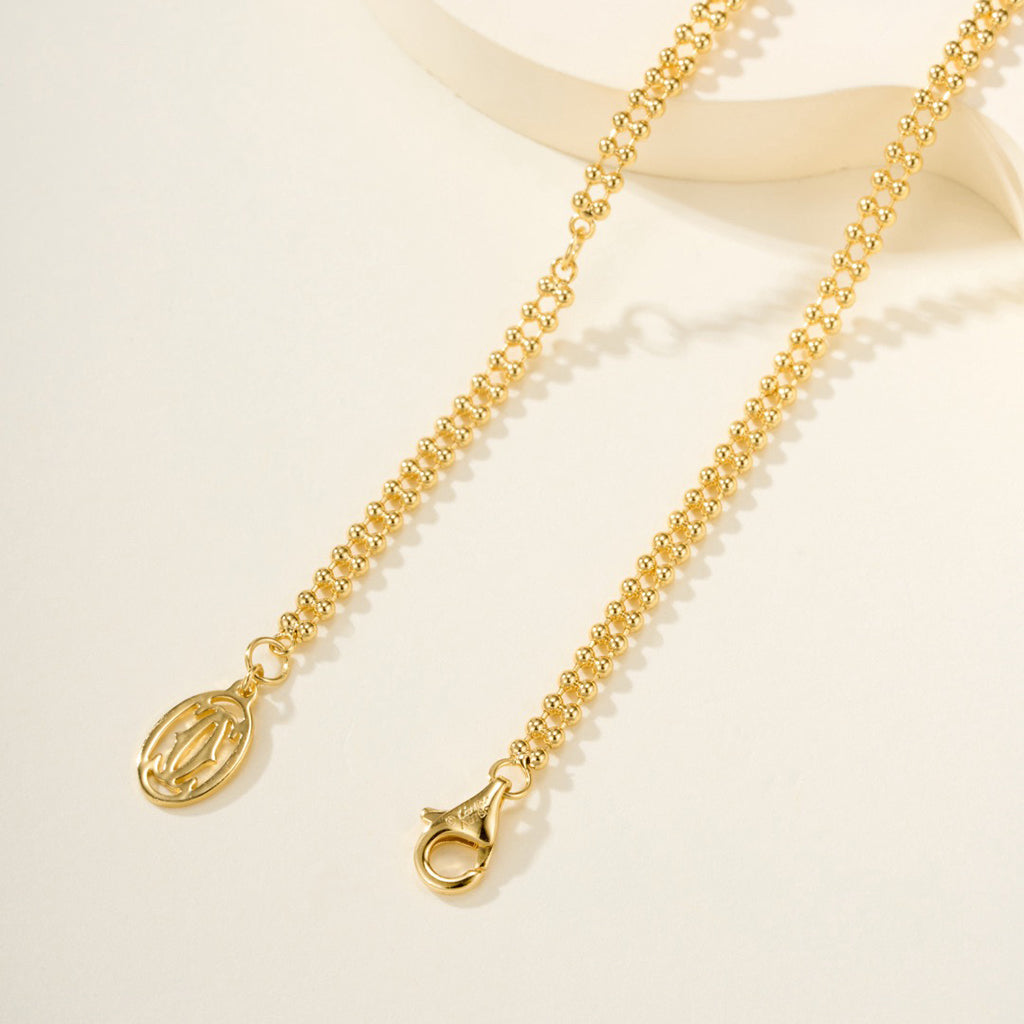 [LORA] TRINITY LARGE FULL DIAMOND  NECKLACE