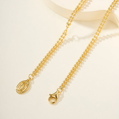 [LORA] TRINITY LARGE FULL DIAMOND  NECKLACE
