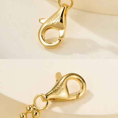 [LORA] TRINITY LARGE FULL DIAMOND  NECKLACE