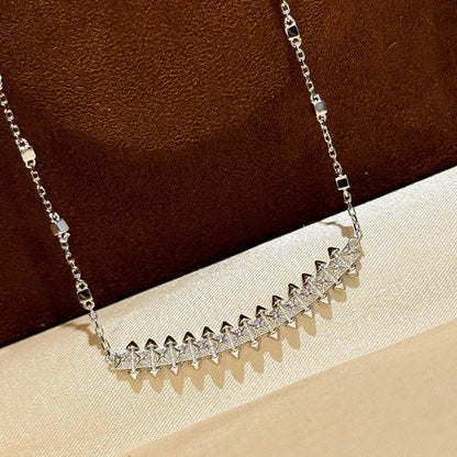 [LORA] CLASH  SMALL FULL DIAMOND NECKLACE