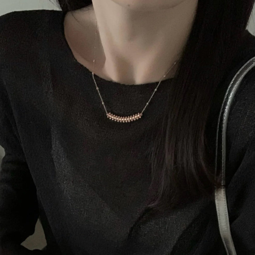[LORA] CLASH  SMALL FULL DIAMOND NECKLACE