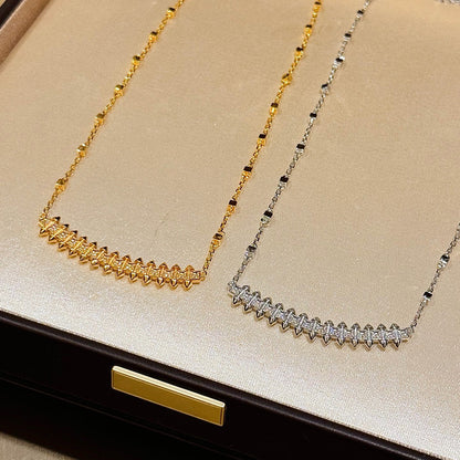[LORA] CLASH  SMALL FULL DIAMOND NECKLACE