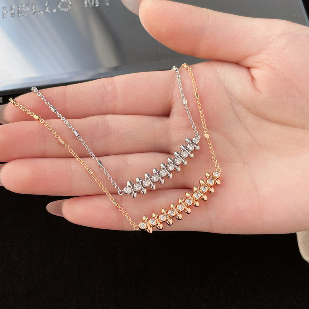 [LORA] CLASH  MEDIUM DIAMOND NECKLACE