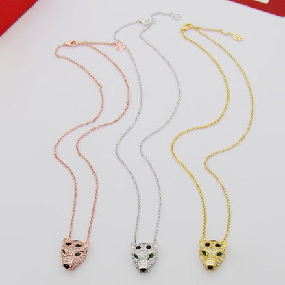 [LORA] PANTHERE FULL DIAMOND NECKLACE