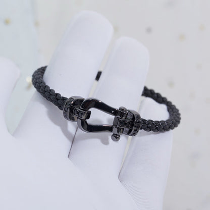 [LORA]FORCE LARGE SERIES HORSESHOE BLACK SAMURAI BRACELET