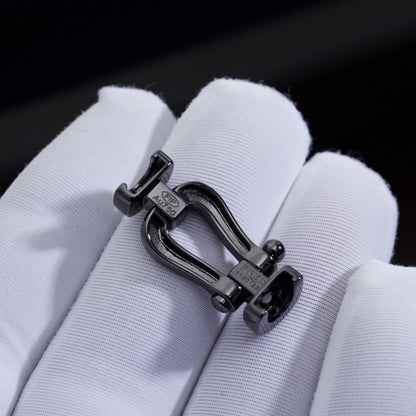 [LORA]FORCE LARGE SERIES HORSESHOE BLACK SAMURAI BRACELET