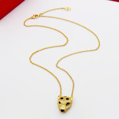 [LORA] PANTHERE FULL DIAMOND NECKLACE