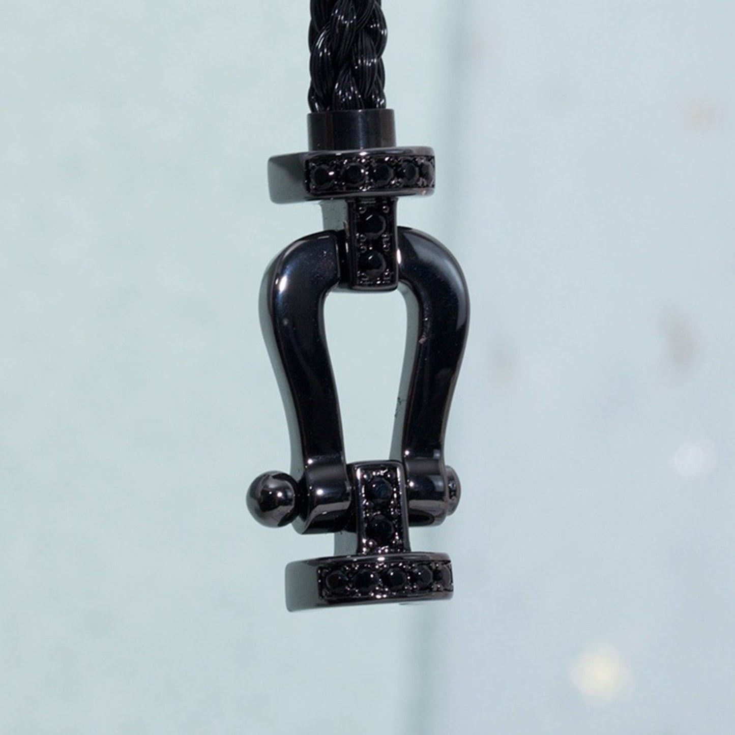 [LORA]FORCE LARGE SERIES HORSESHOE BLACK SAMURAI BRACELET