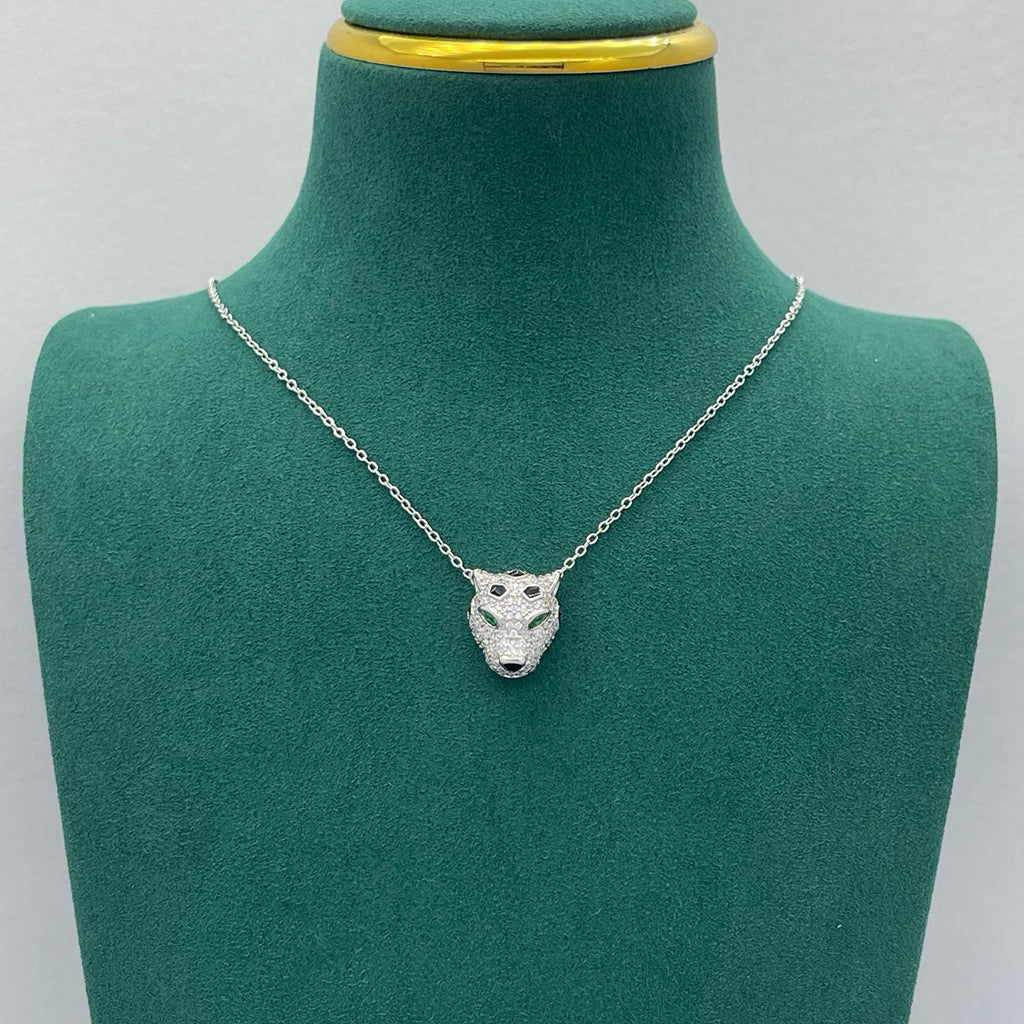 [LORA] PANTHERE FULL DIAMOND NECKLACE
