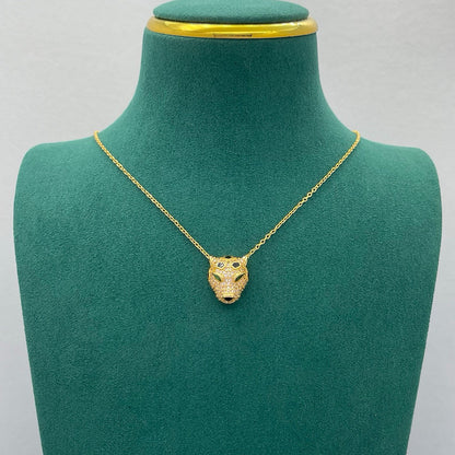 [LORA] PANTHERE FULL DIAMOND NECKLACE