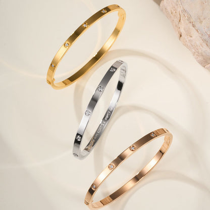 [LORA] LOVE BRACELET 3.65MM 10 DIAMONDS