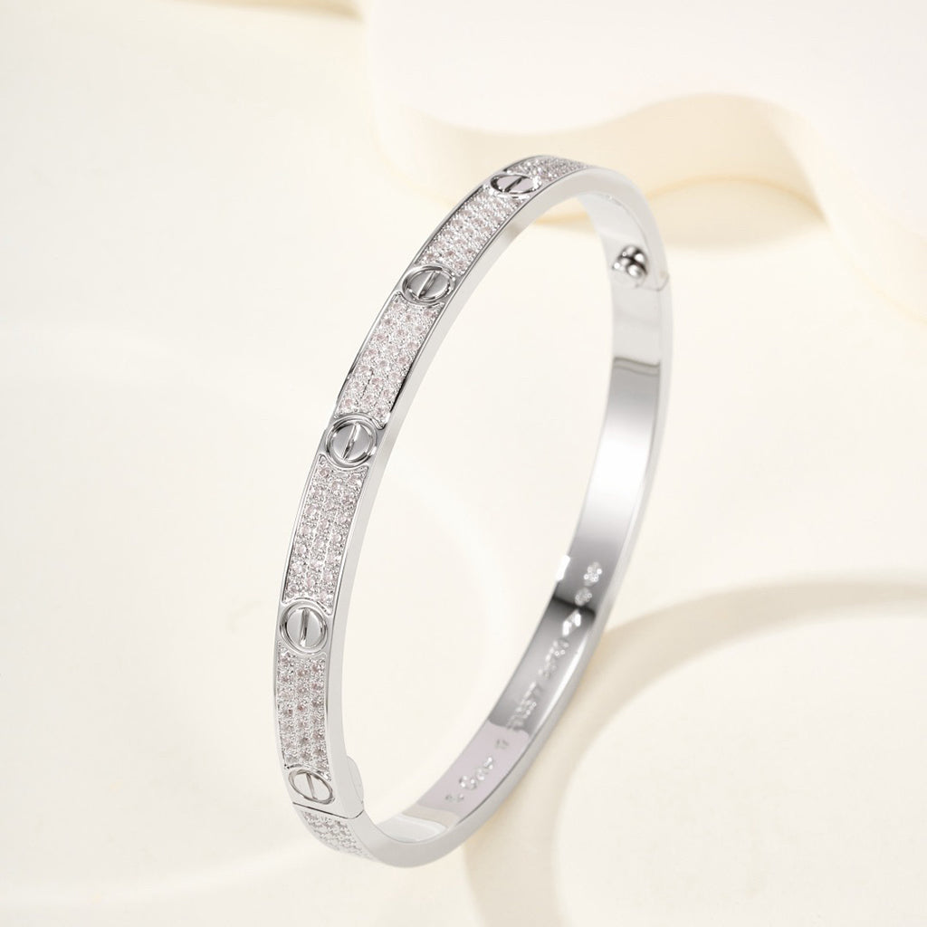 [LORA] LOVE BRACELET 4.8MM DIAMOND-PAVED
